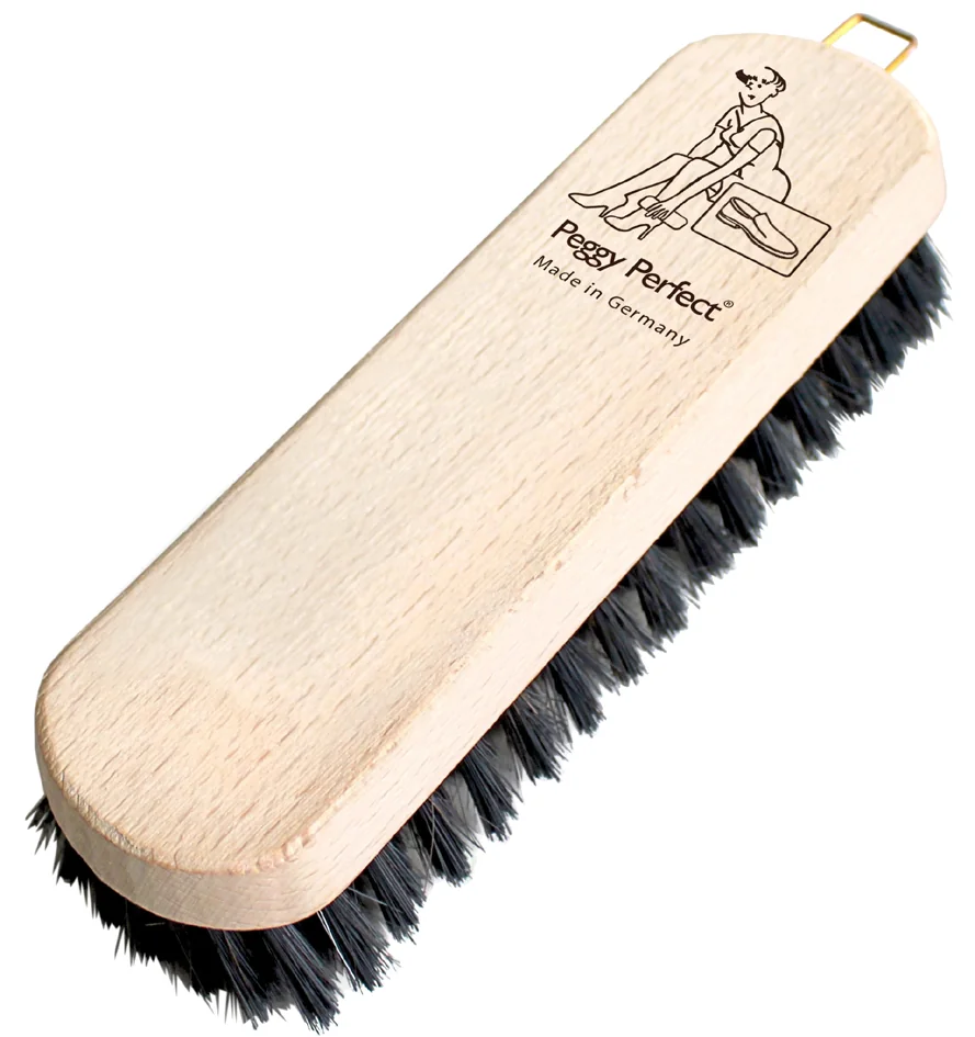 Peggy Perfect Brosse à chaussures 'Éco', bois, brosse foncée - OEM 11308