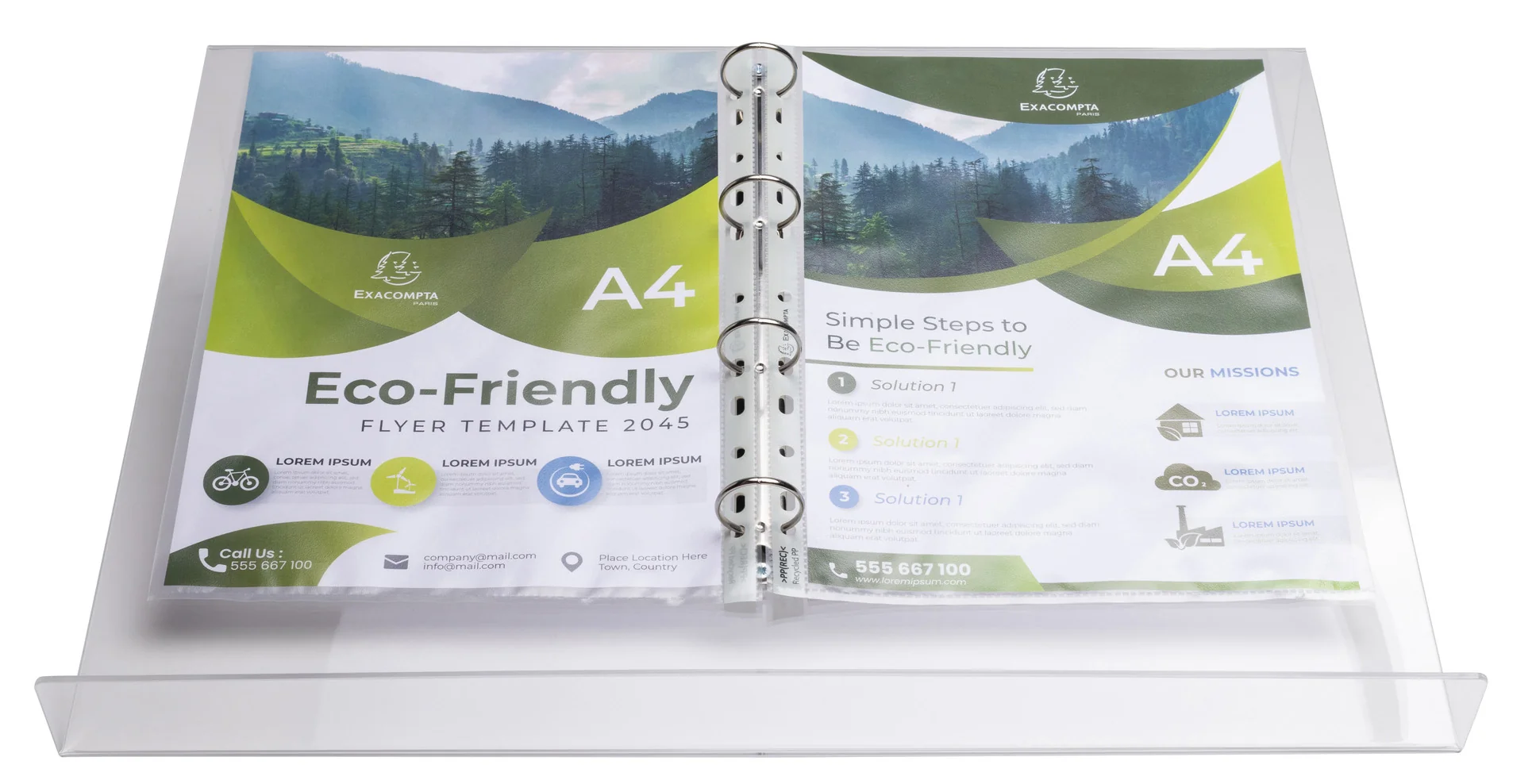 EXACOMPTA Lutrin porte documents, en acrylique, A3 - OEM 81458D