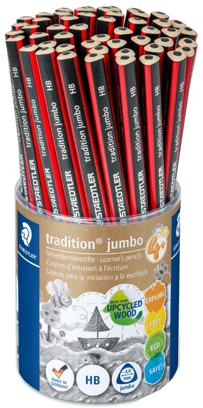 STAEDTLER Crayon d'initiation à l'écriture jumbo, pot de 50 - lot de 50 - OEM 1285 KP50