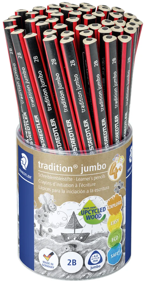 STAEDTLER Crayon d'initiation à l'écriture jumbo, pot de 50 - lot de 50 - OEM 1285 KP50 – Image 3
