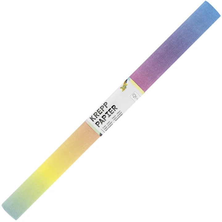 folia Papier crépon, (l)500 mm x (L)2,5 m, arc-en-ciel - OEM 8201650