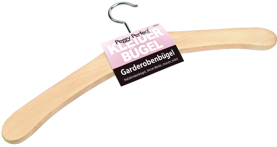Peggy Perfect Cintre en bois sans barre, laqué naturel - OEM 90421