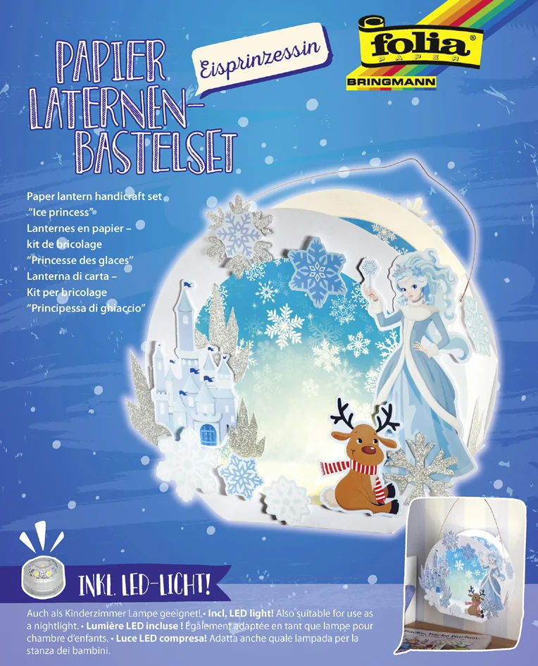 folia Kit lanterne à fabriquer 'Princesse des glaces', blanc - OEM 68107