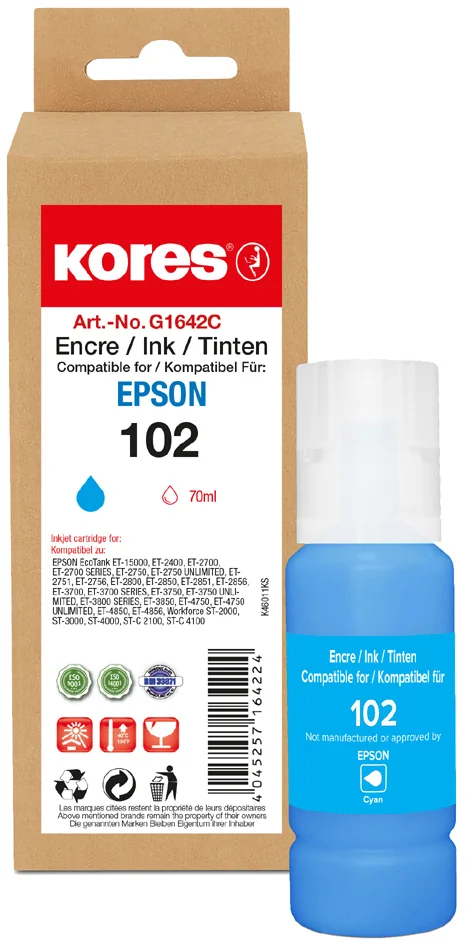 Kores Flacon d'encre G1655M remplace EPSON 113, magenta - OEM G1655M