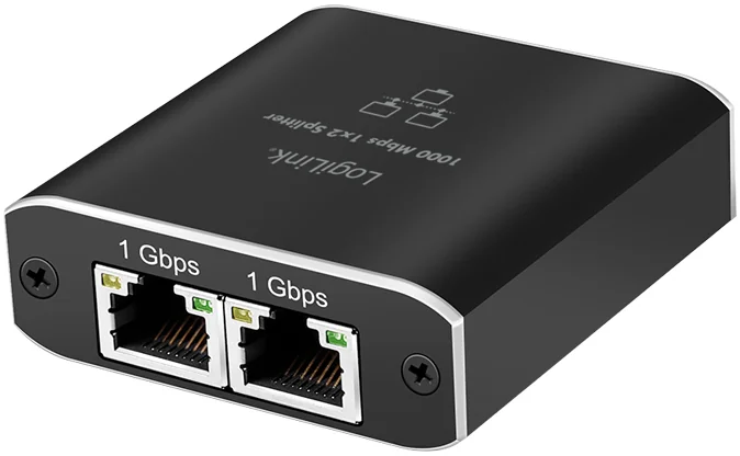 Logilink Professional LogiLink Répartiteur Gigabit Ethernet, RJ45/USB-C - 2x RJ45 - OEM NS0011