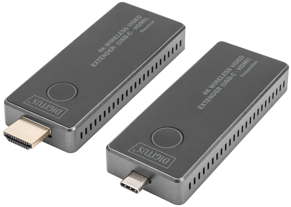 DIGITUS Kit extenseur vidéo 4K sans fil, 30 m (USB-C - HDMI) - OEM DS-55324