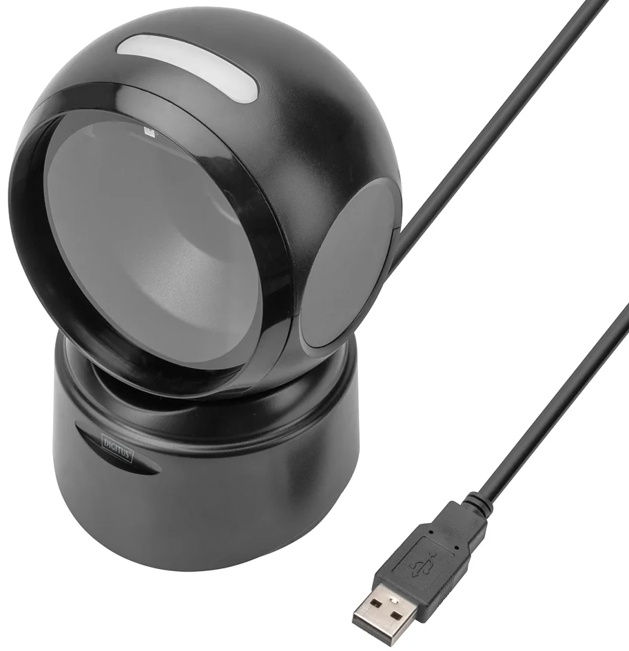 DIGITUS Lecteur de code-barres 1D/2D USB, noir - OEM DA-81005
