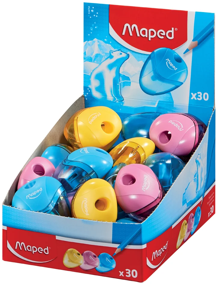 Maped Taille crayon i-gloo, pour droitiers, présentoir de 30 - lot de 30 - OEM 534754