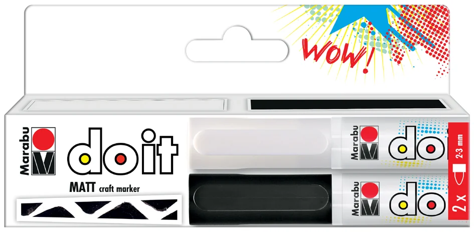 Marabu Marqueur acrylique DO IT Craftmarker, set de 2 - OEM 0128000000200