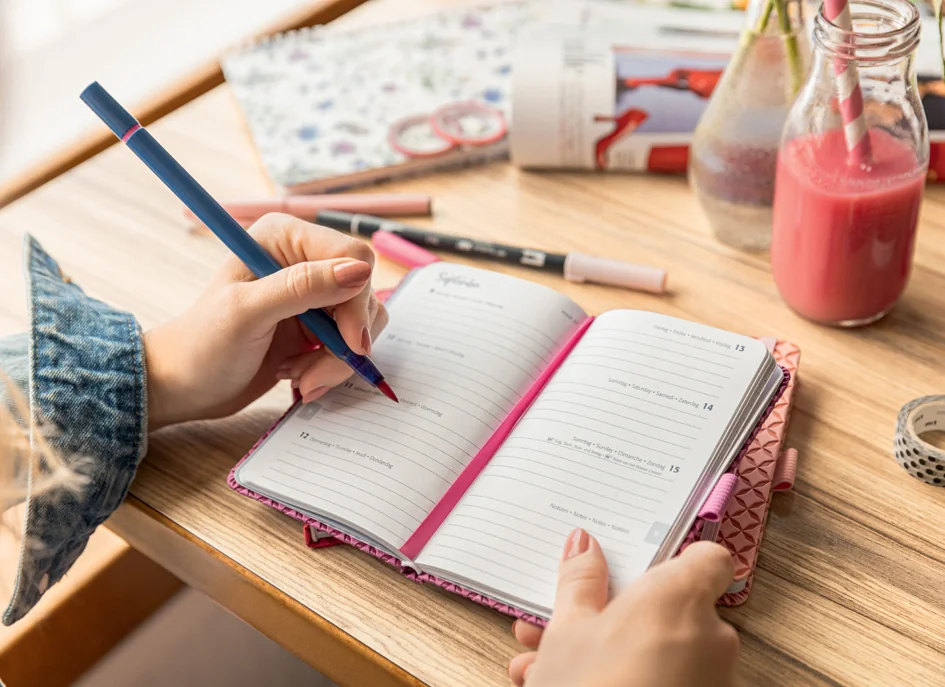 sigel Agenda de poche Jolie Flair 2026, A5, fuchsia - OEM J6105