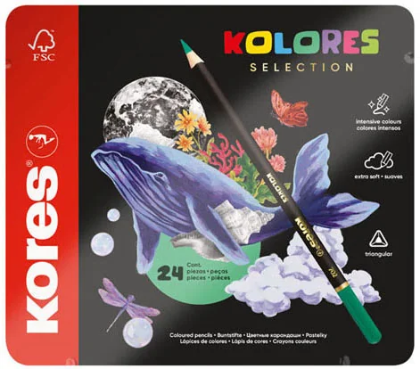 Kores Crayon de couleur 'KOLORES SELECTION', étui de 24 - OEM BB93325