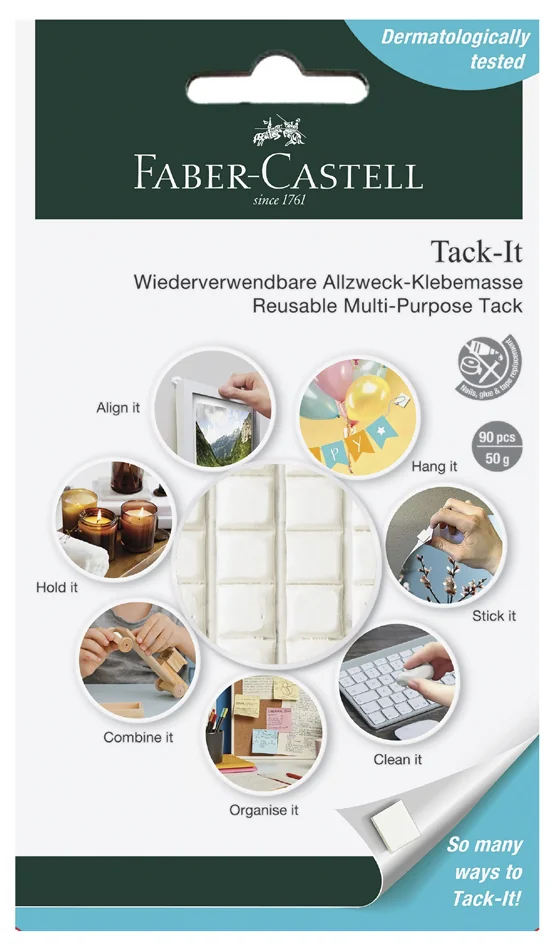 FABER-CASTELL Pastille adhésive Tack-It, enlevable, blanc - OEM 589150