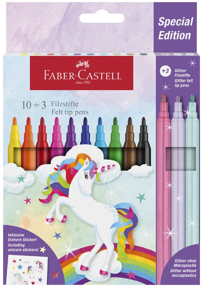 FABER-CASTELL Feutre licorne, étui carton 18+6 - OEM 554221
