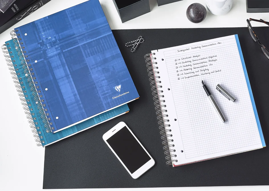 Clairefontaine Cahier Bind'O Block, A4+, quadrillé - lot de 5 - OEM 8292C