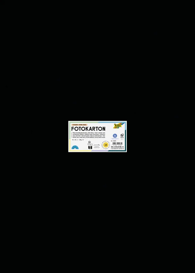 folia Carton, (L)500 x (H)700 mm, 380 g/m2, noir - OEM 413890