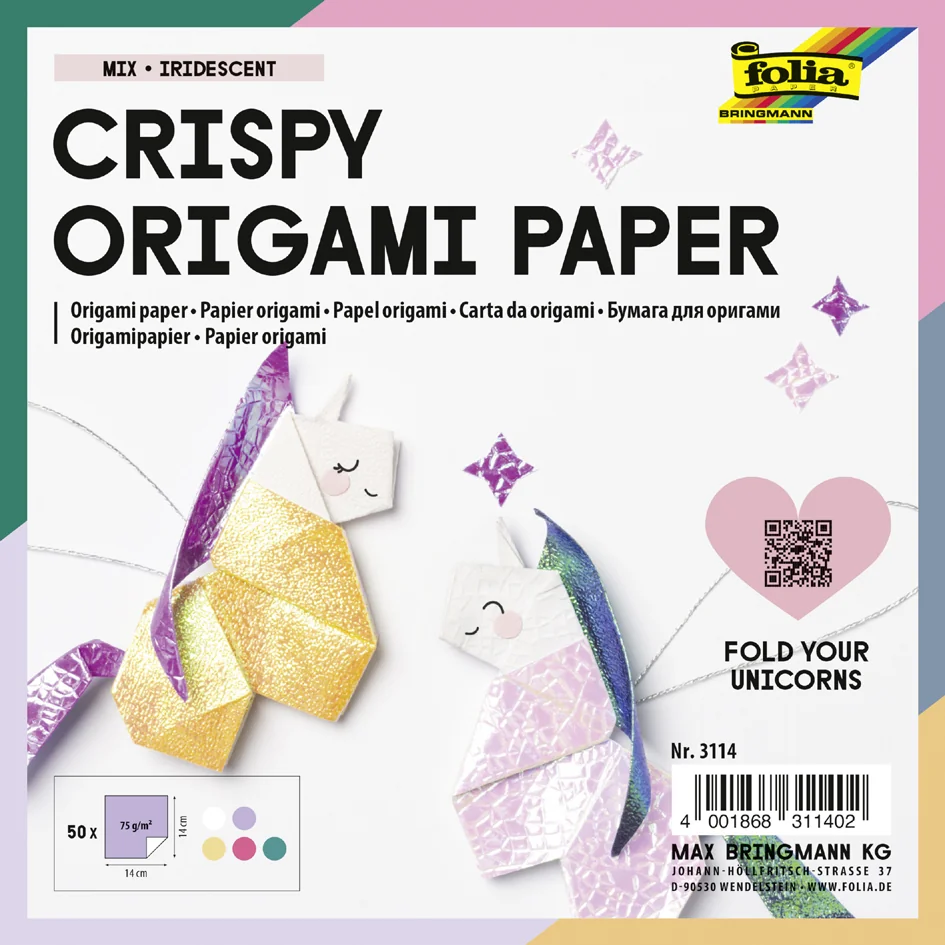 folia Feuille à plier Crispy Origami Paper, gaufrage points - OEM 3115