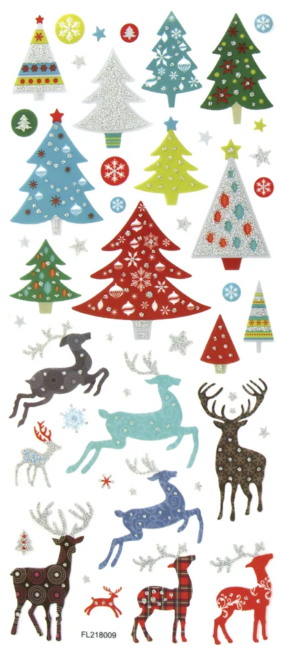 folia Sticker scintillant de Noël CHRISTMAS - OEM 1412