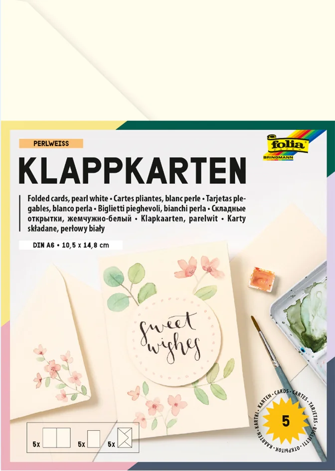 folia Kit de cartes pliantes, 105 x 150 mm, vert mai - OEM 150550