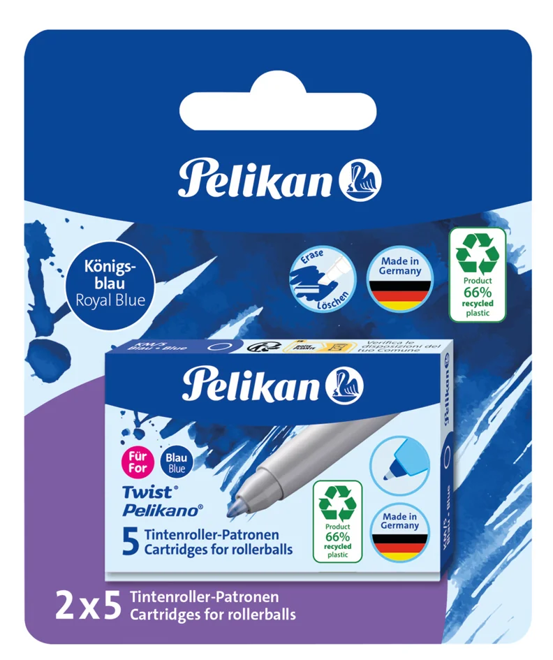 Pelikan Cartouche d'encre éco pour roller Pelikano/Twist - OEM 400191595