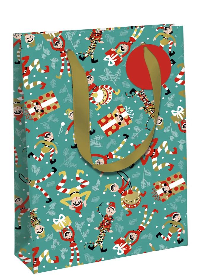 Clairefontaine Sac cadeau de Noël 'Lutins', moyen - OEM X-34650-3C