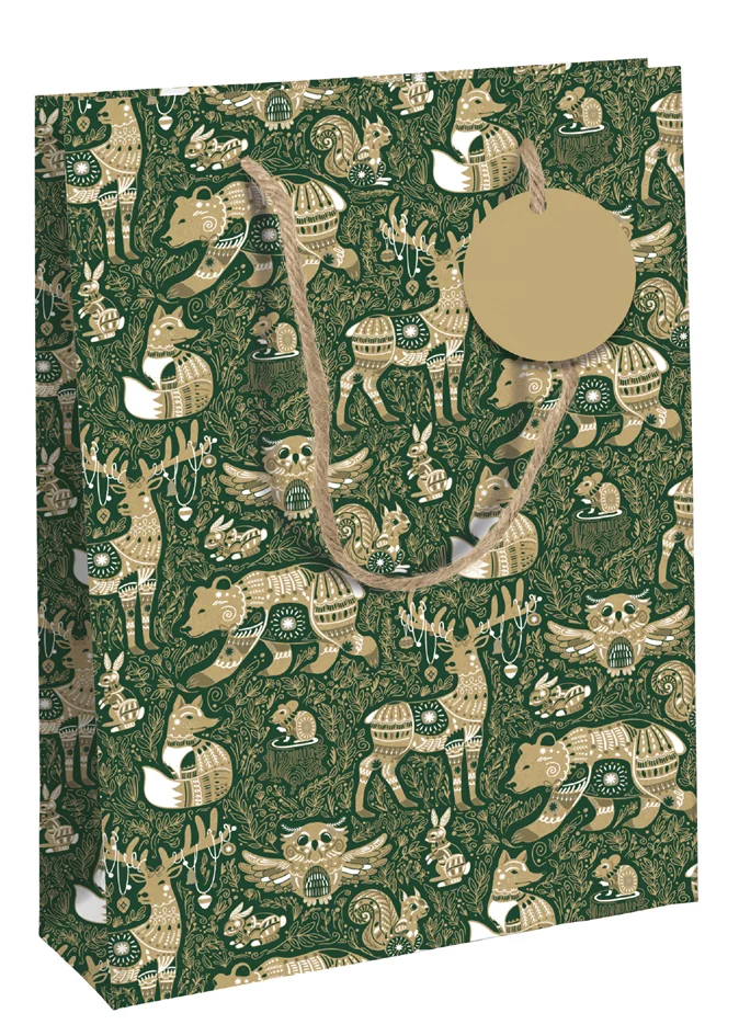 Clairefontaine Sac cadeau de Noël 'Forest', moyen - OEM X-34665-3C
