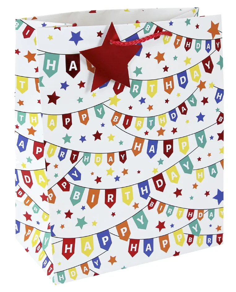 Clairefontaine Sac cadeau 'Happy Birthday', moyen - OEM 33913-3C
