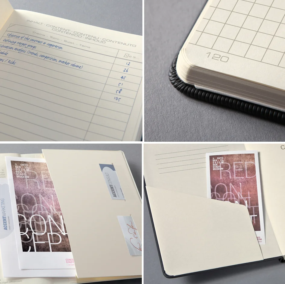 sigel Carnet de notes Conceptum, A4, ligné, bleu - OEM CO317