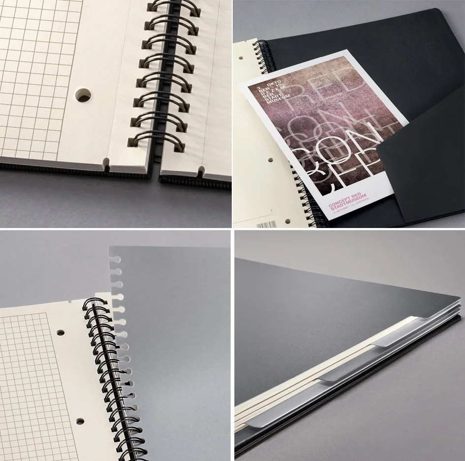 sigel Cahier à spirale Conceptum avec index, A4, quadrillé - OEM CO840