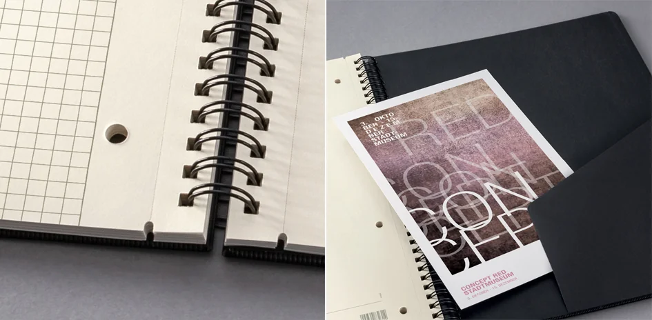 sigel Carnet à spirale Conceptum, A5, ligné, noir - OEM CO823
