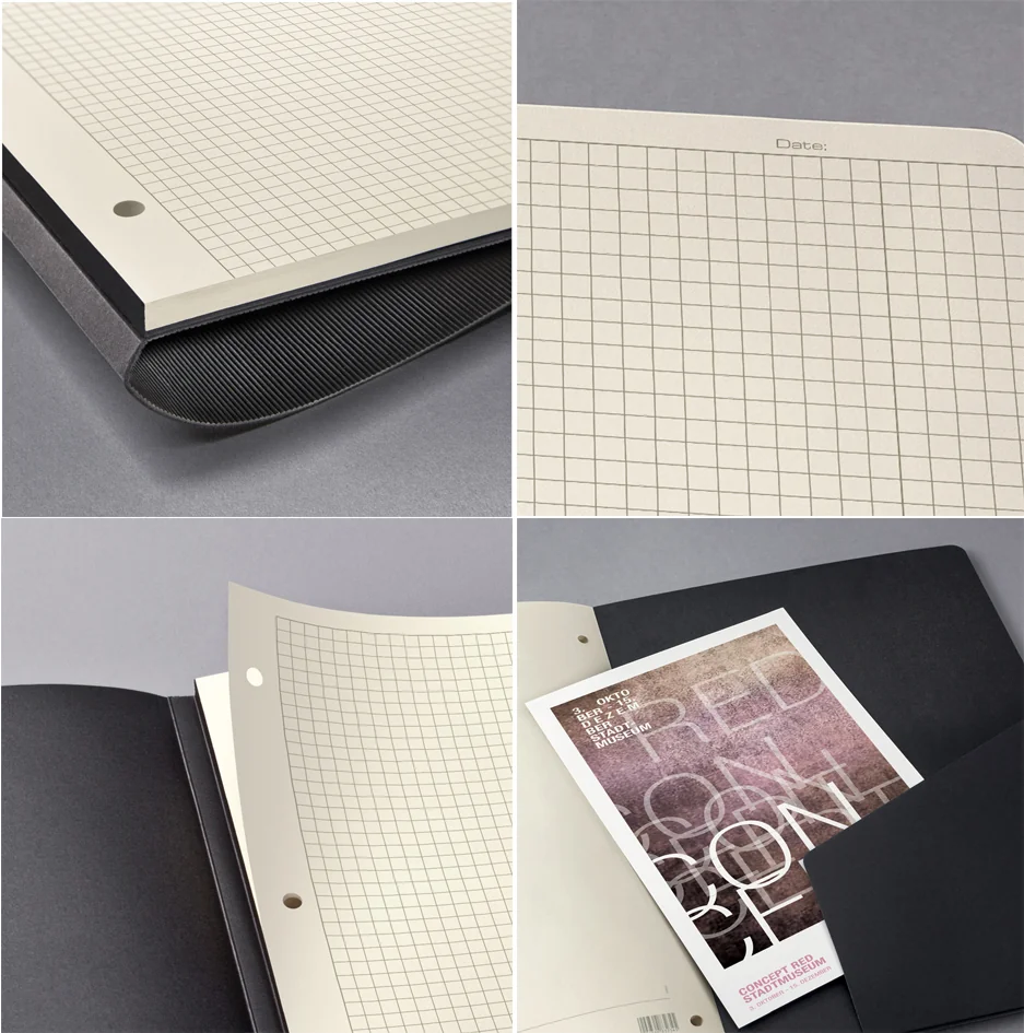 sigel Carnet Conceptum, A5, quadrillé, noir - OEM CO802