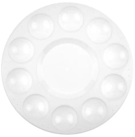 kangaro Palette de peinture, plastique, rond, 170 mm, blanc - OEM K-830102