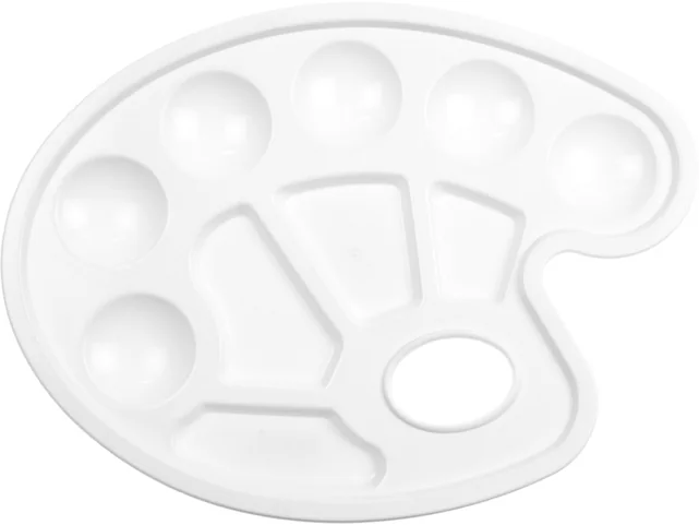 kangaro Palette de peinture, plastique, ovale, 230 x 170 mm - OEM K-830103