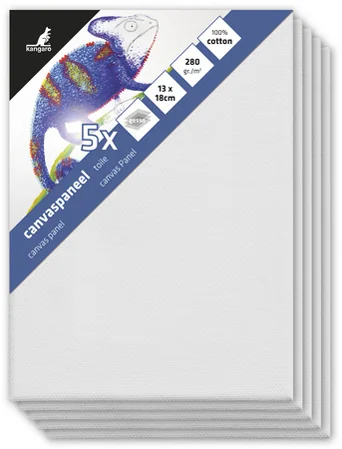 kangaro Toile / panneau entoilé, 100 x 100 mm, blanc, (L)100 x (H)100 mm - OEM K-801010