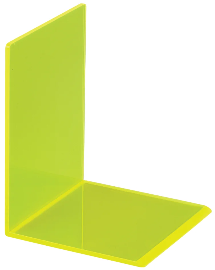 MAUL Serre-livres FLUO, en acrylique, bleu translucide - OEM 3513631
