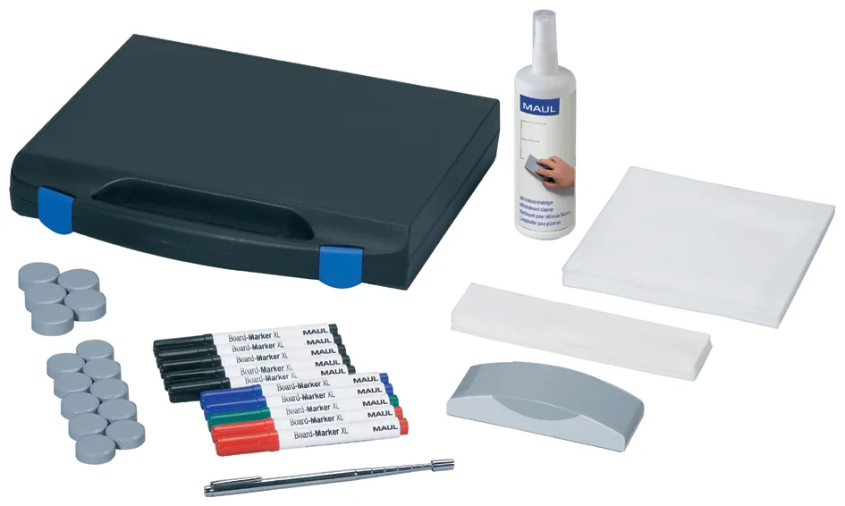 MAUL Kit de tableau blanc mural, mallette en plastique - OEM 6386199
