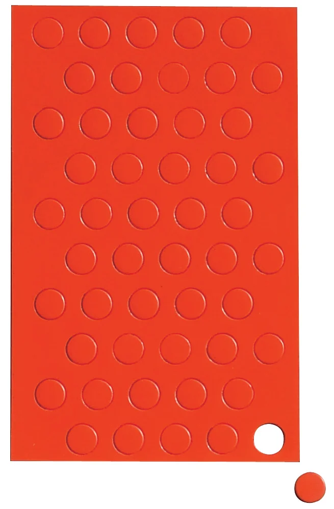 MAUL Symbole magnétique cercle, diamètre: 10 mm, rouge - OEM 6531125