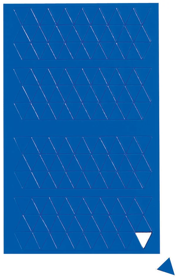 MAUL Sybole magnétique triangle, 10 x 10 mm, bleu - OEM 6531737