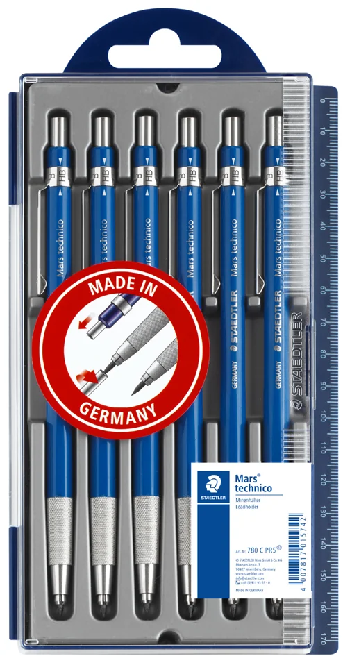 STAEDTLER Porte-mine Mars technico 780 C, bleu, étui de 6 - OEM 780 C PR5