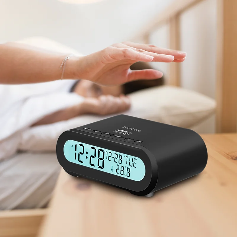 LogiLink Radio-réveil digital avec veilleuse, blanc - OEM SC0121W