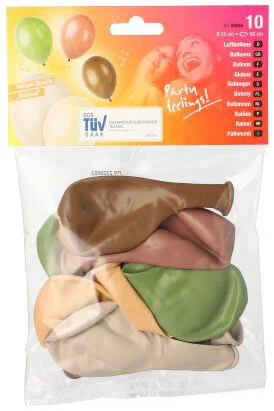 PAPSTAR Ballon de baudruche 'Naturals', couleurs assorties - OEM 89446