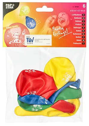 PAPSTAR Ballon de baudruche '2', rond, assorti - OEM 81422