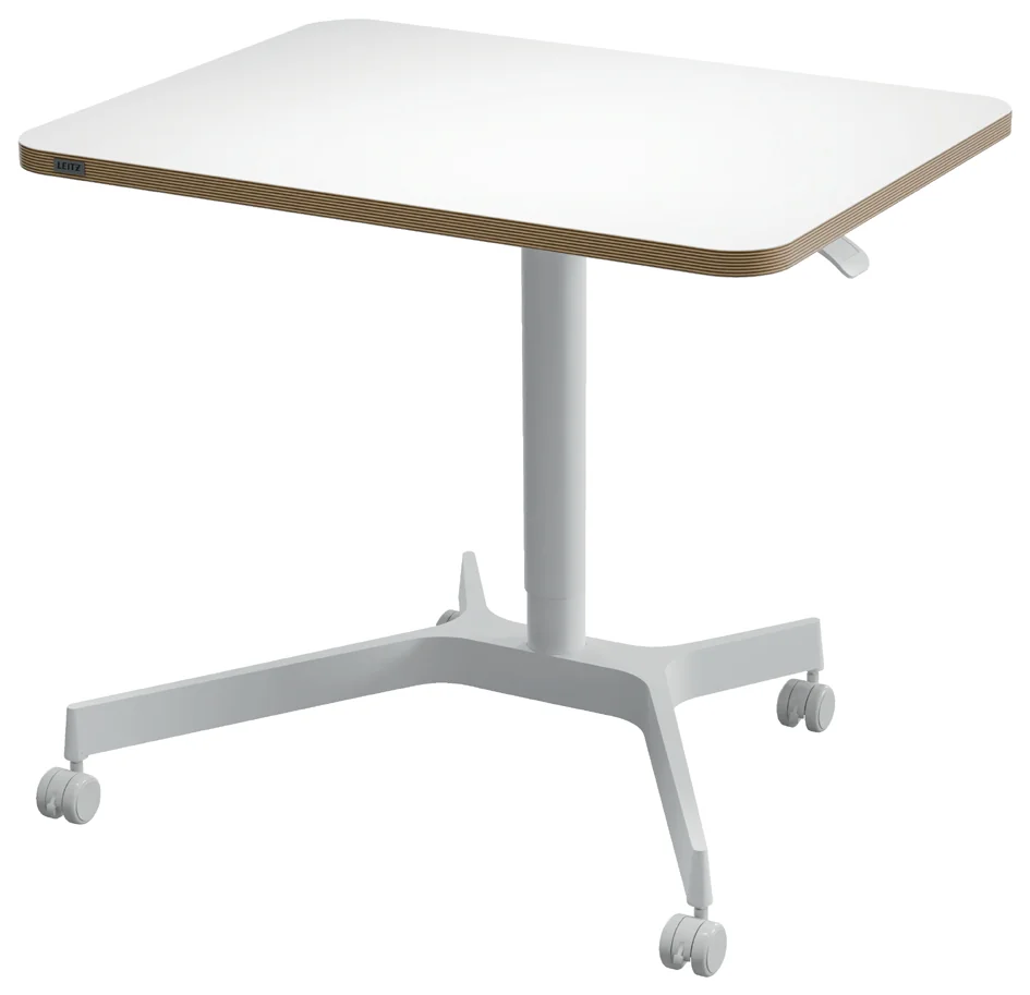 LEITZ Bureau assis-debout Ergo Compact, avec roulettes,blanc - OEM 65360001