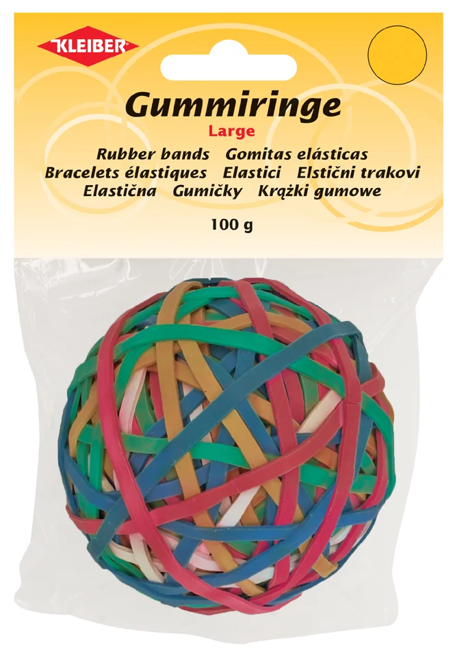 KLEIBER Balle de bracelets caoutchouc, couleurs assorties - OEM 52417