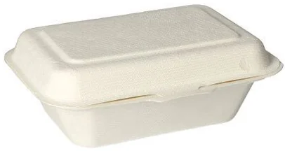 PAPSTAR Boîte à encas en canne à sucre 'pure', blanc - OEM 89876