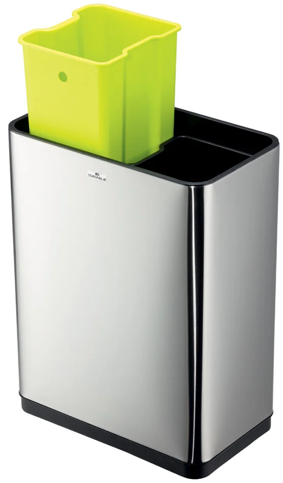 DURABLE Poubelle à capteur 'NO TOUCH DUO', 2 x 20 litres - OEM 342423