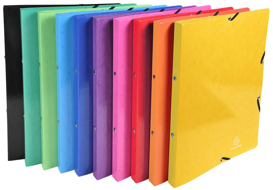 EXACOMPTA Classeur à anneaux Iderama, 4 anneaux, A4, assorti - lot de 20 - OEM 51829E