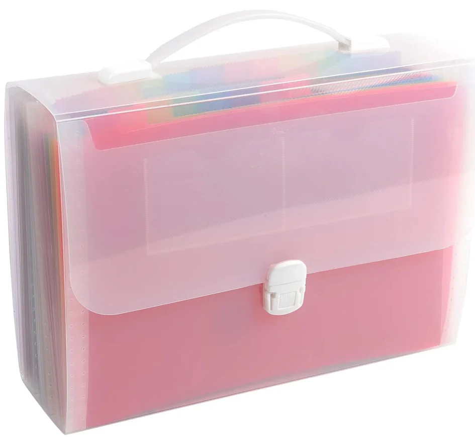 EXACOMPTA Trieur valisette avec poignée Crystal, transparent - OEM 55698E