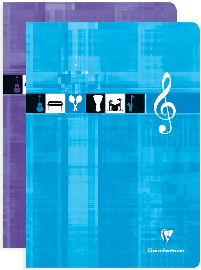 Clairefontaine Cahier de Musique MUSIC + L, A4, 48 pages - OEM 3114C