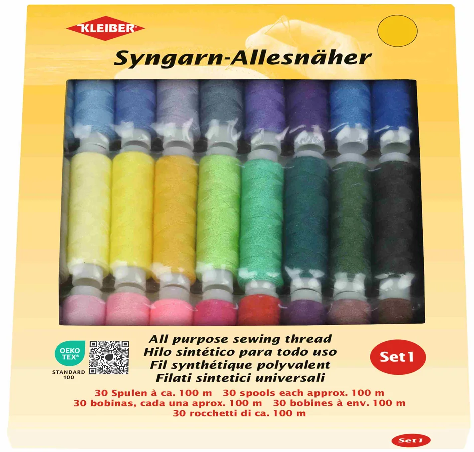 KLEIBER Jeu de fil à coudre universel Syngarn, 30 x 100 mm - OEM 71013