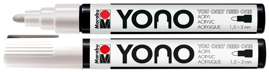 Marabu Marqueur acrylique 'YONO', 1,5 - 3,0 mm, blanc - OEM 12400103070